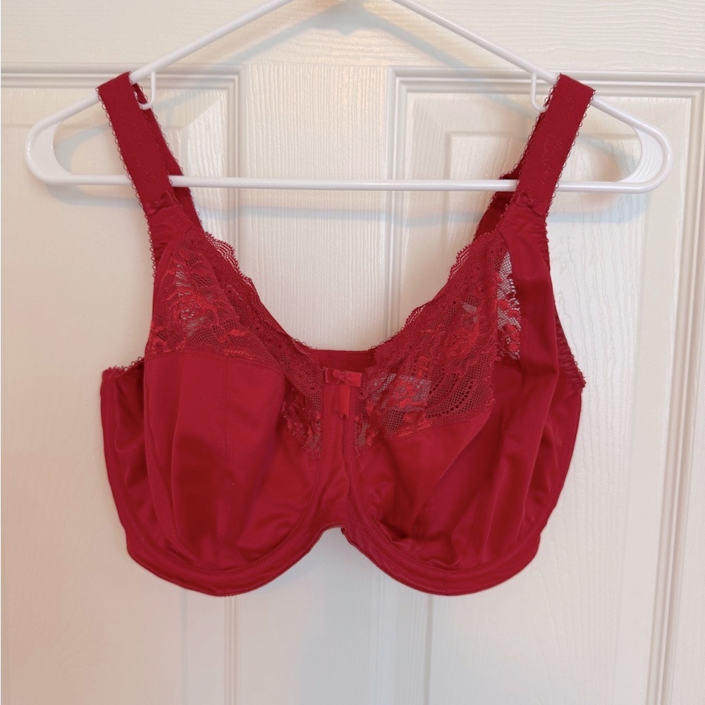 Elomi Morgan Bra in Haute Red Size 34K (UK 34H) - Picture 2 of 5